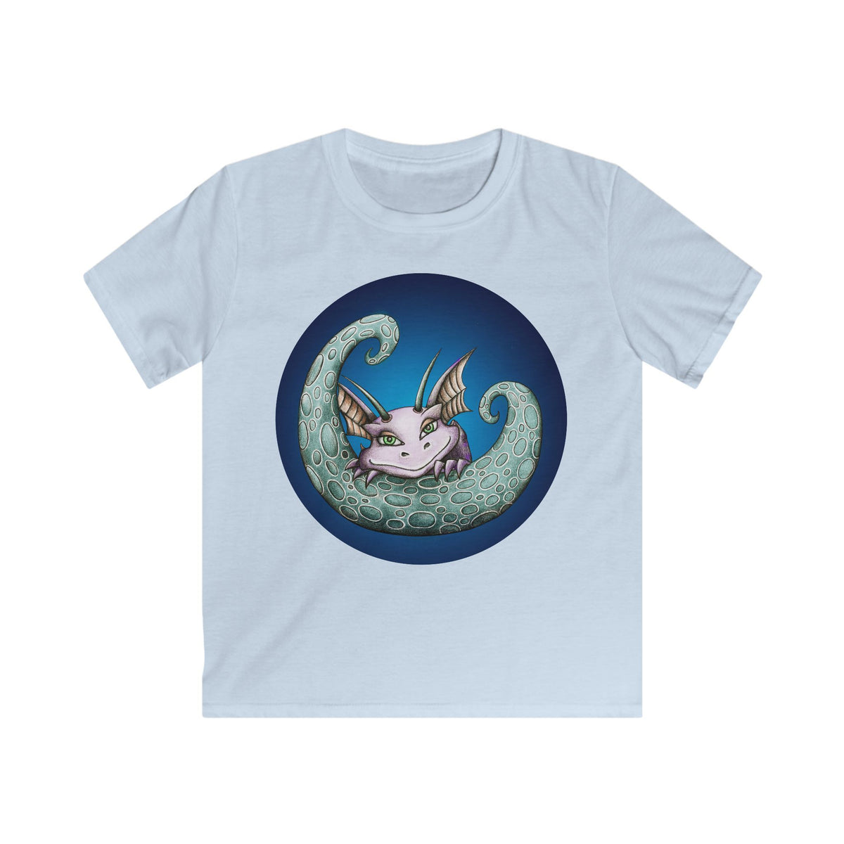 Happy Dragon Moon Kids T-Shirt