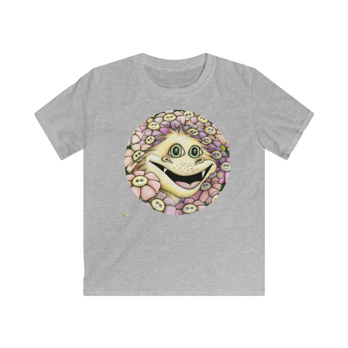 Happy Flower Friend Kids T-Shirt