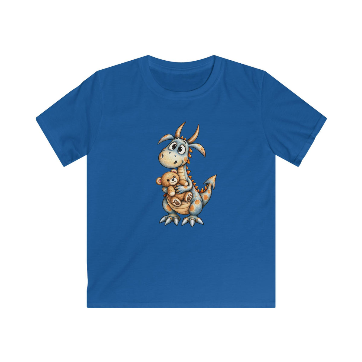 Little Dragon & Teddy Bear Kids T-Shirt
