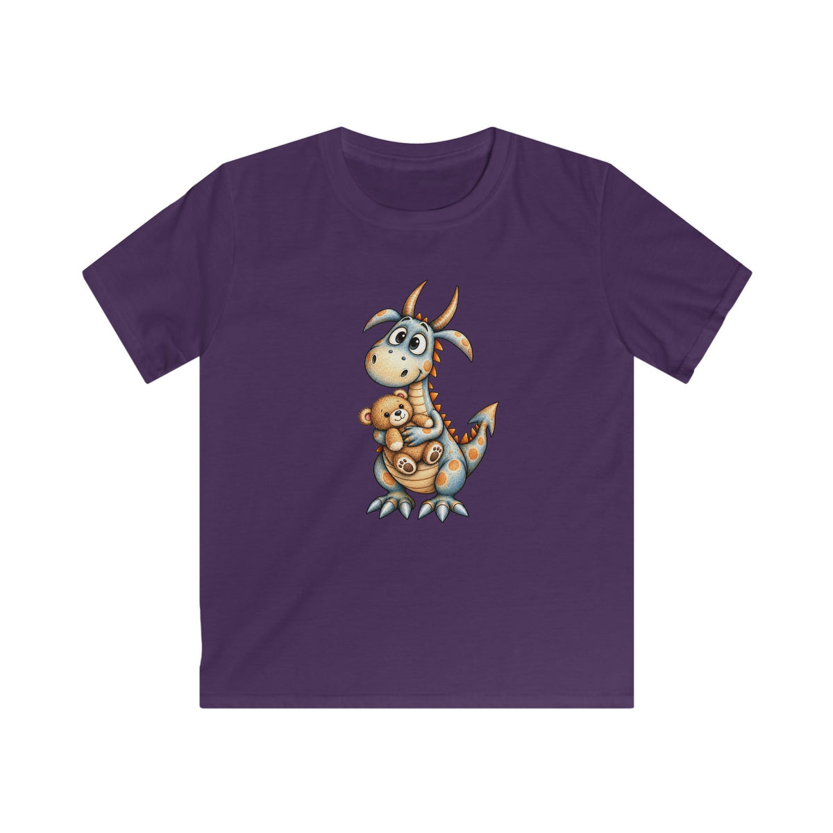 Little Dragon & Teddy Bear Kids T-Shirt