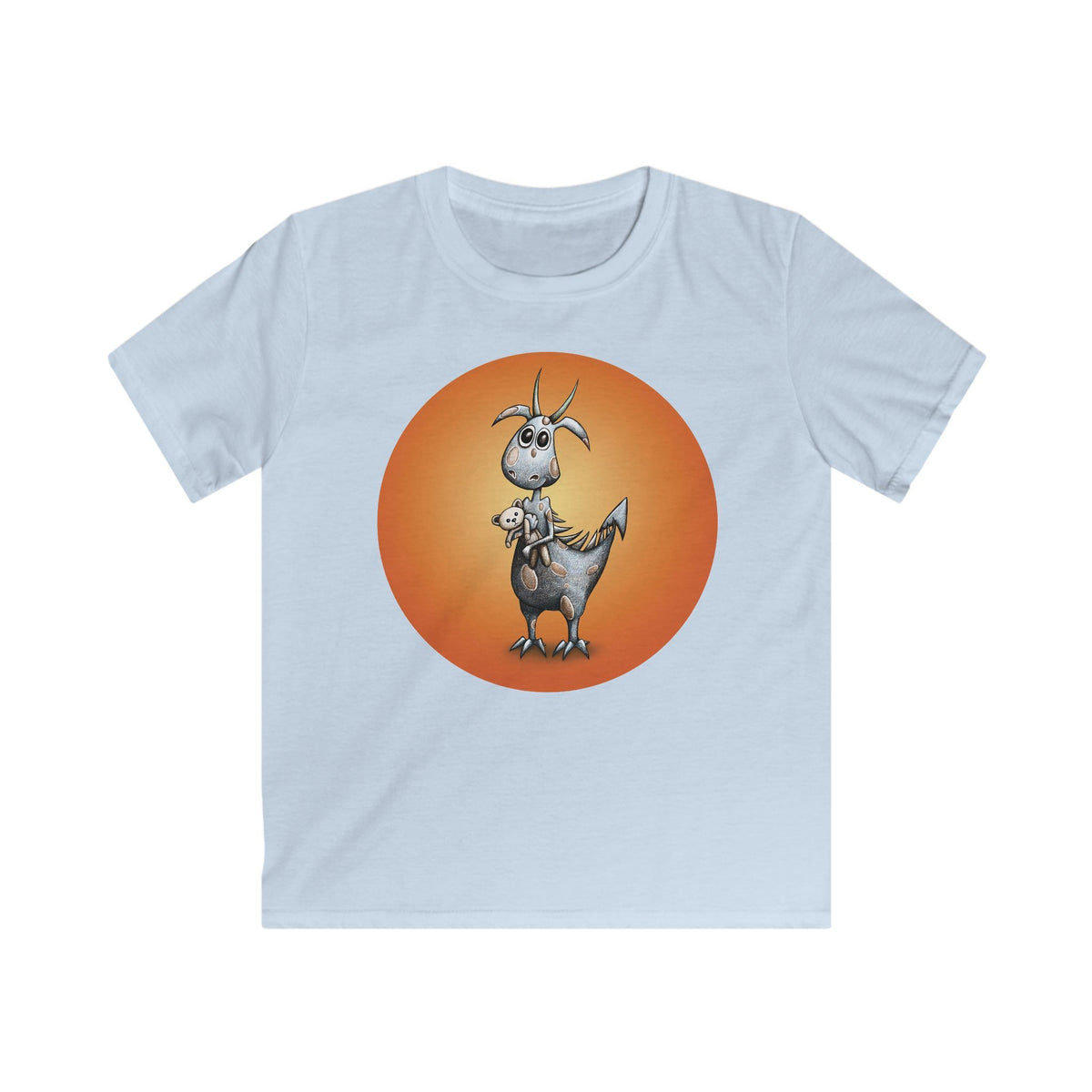 Little Dragon & Teddy Bear Kids T-Shirt