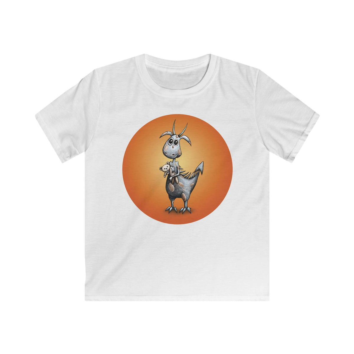 Little Dragon & Teddy Bear Kids T-Shirt
