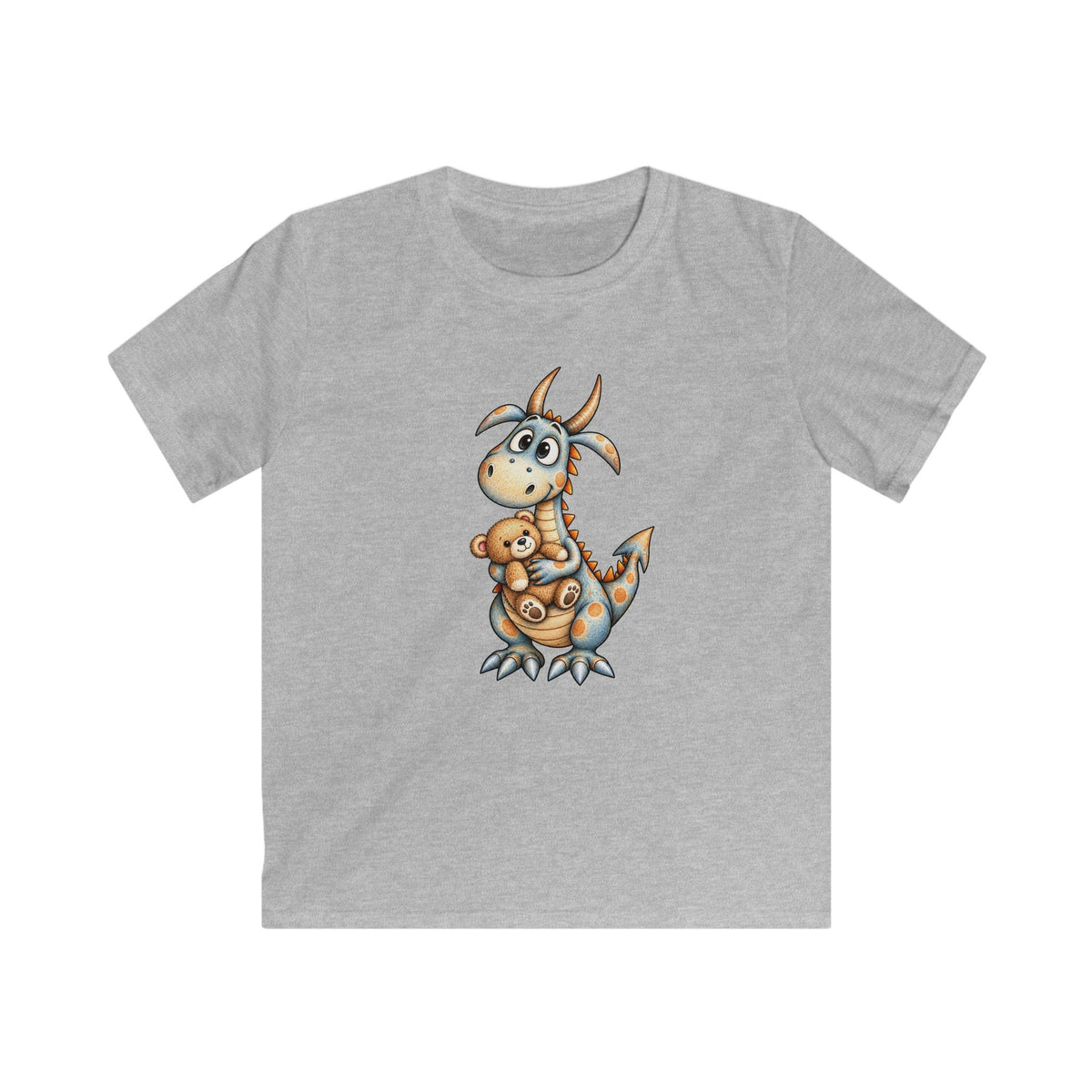 Little Dragon & Teddy Bear Kids T-Shirt