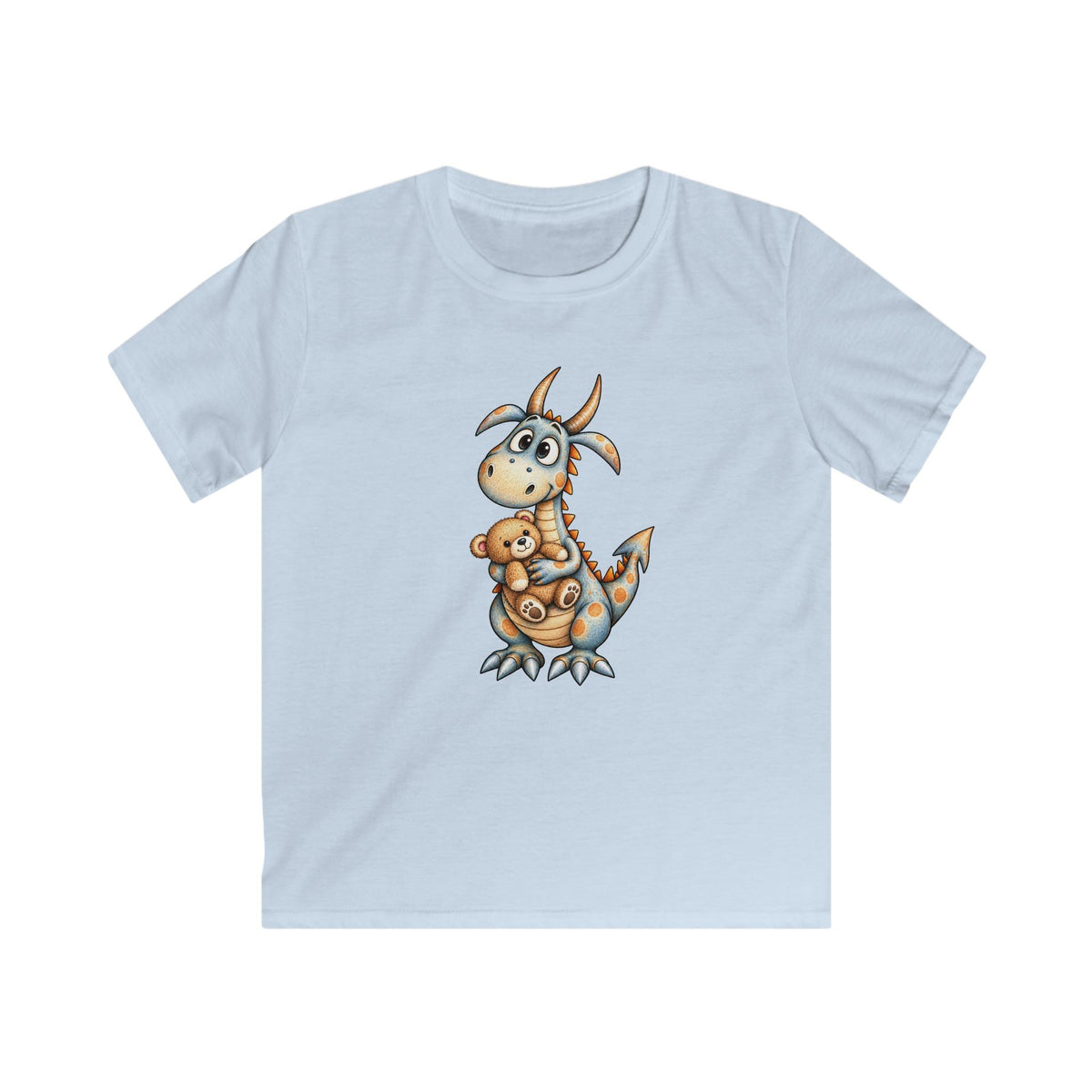Little Dragon & Teddy Bear Kids T-Shirt