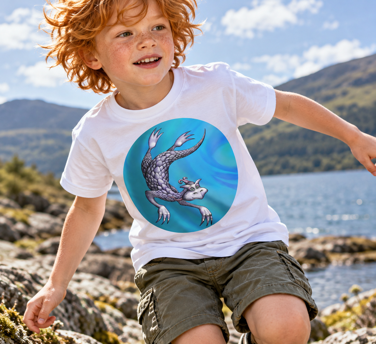 Water Dragon Kids T-Shirt