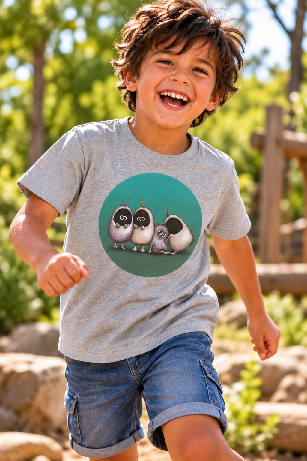 Cute Woodland Friends Kids T-Shirt