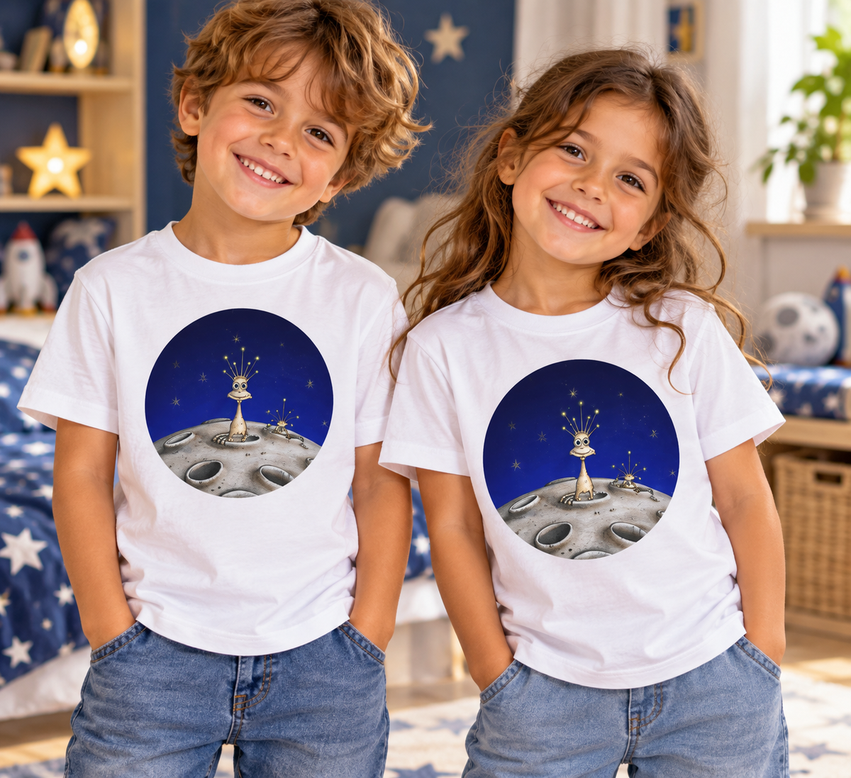 Moon Landing Adventure Kids T-Shirt